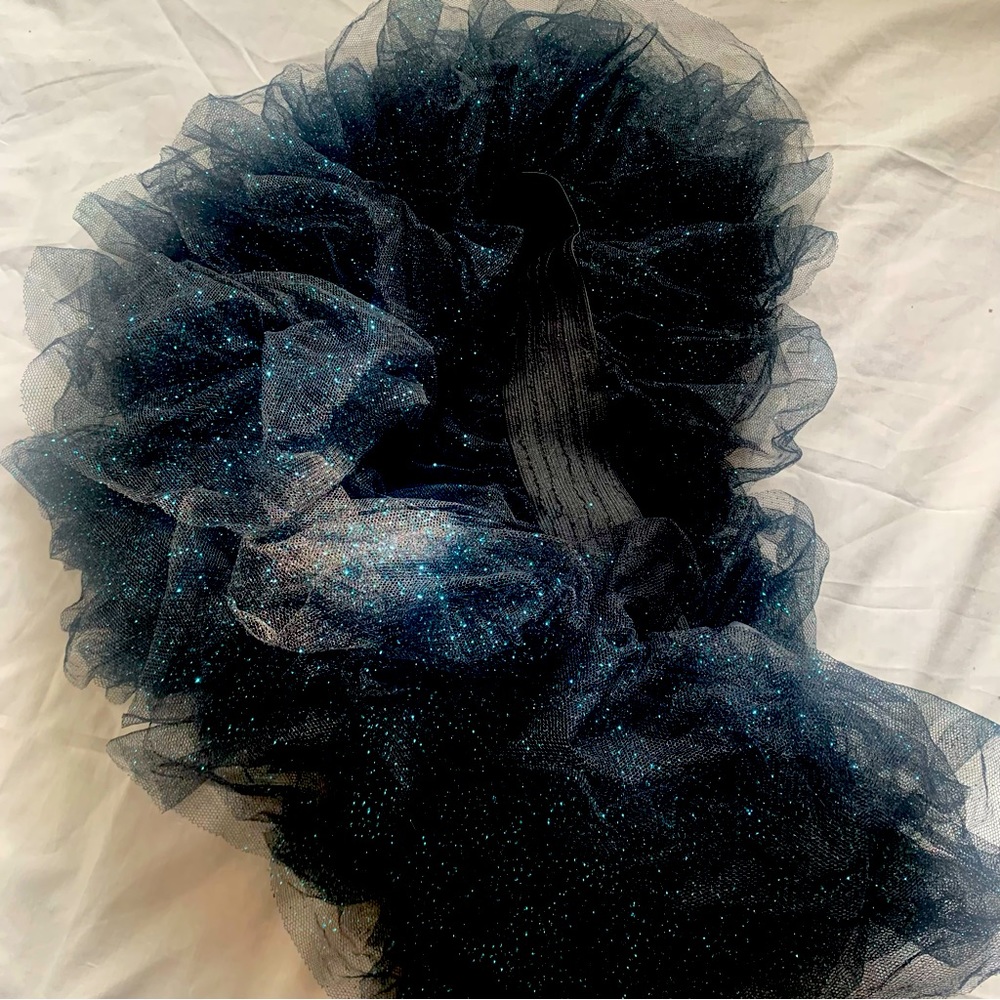 iHeartRaves black tutu with blue glitter